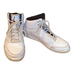 Nike Jordan 1 Flight 5 Sneakers 881434-111 Mens 11 Leather White Basketball